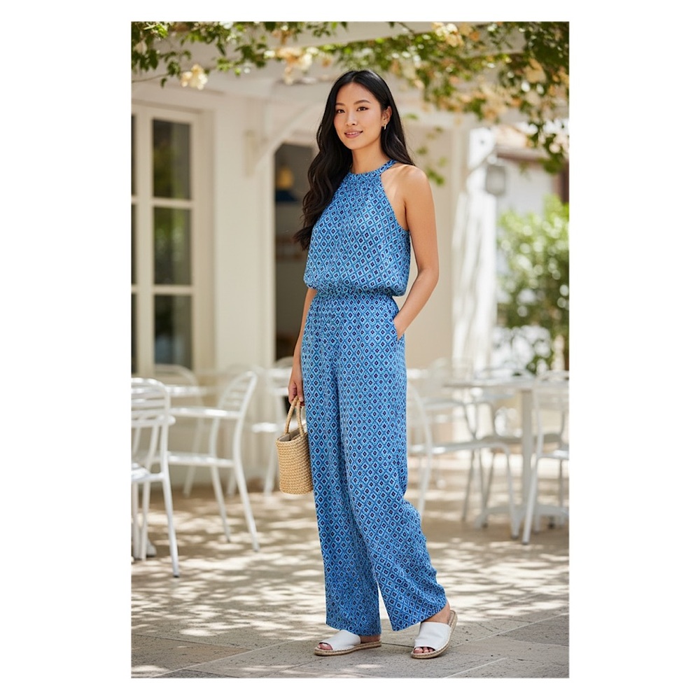 Jude Connally Halter Jumpsuit, NWT, Size Small